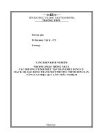 SANG KIEN KINH NGHIEM  PHUONG PHAP THONG NHAT CAC PHUONG TRINH PHUC TAP PHAN HE, MACH DAO DONG THANH MOT PHUONG TRINH DON GIAN CUC KY HAY