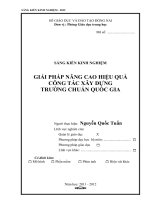 skkn GIẢI PHÁP NÂNG CAO HIỆU QUẢ CÔNG tác xây DỰNG TRƯỜNG CHUẨN QUỐC GIA 