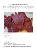 Cách làm thịt bò khô cực kì đơn giản tại nhà