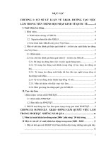 Tiểu luận xuất khẩu lao động giải pháp tạo việc làm cho người lao động trong tiến trình hội nhập kinh tế quốc tế