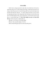 Tiểu luận vấn đề thất nghiệp của nước ta từ năm 2000 đến nay 