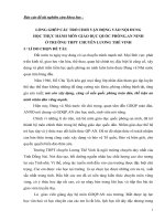 sáng kiến kinh nghiệm lồng ghép các trò chơi vận động vào nội dung học thực hành môn GDQP AN 