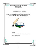 SANG KIEN KINH NGHIEM  VAT LY CHU DE DUONG TRON LUONG GIAC