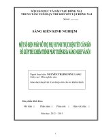 sáng kiến kinh nghiệm một số biện pháp hỗ trợ phụ huynh thực hiện tiết cá nhân để giúp trẻ khiếm thính phát triển khả năng nghe và nói 