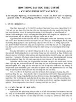 skkn hoạt động dạy học theo chủ đề   chương trình ngữ văn lớp 11 