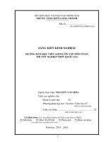 sáng kiến kinh nghiệm hướng dẫn học viên (GDTX) ôn tập môn toán thi tốt nghiệp THPT quốc gia 