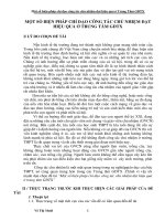 sáng kiến kinh nghiệm một số biện pháp chỉ đạo công tác chủ nhiệm đạt hiệu quả ở trung tâm GDTX 