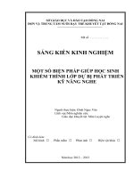 sáng kiến kinh nghiệm một số biện pháp giúp học sinh khiếm thính lớp dự bị phát triển kỹ năng nghe 