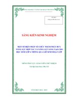 SKKN   bồi dưỡng phát triển năng lực tự học của HS lớp 6 thông qua giờ dạy “ôn tập văn miêu tả” 