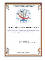skkn nghiên cứu nâng cấp cơ sở dữ liệu và triển khai hệ thống thông tin quản lý cán bộ công chức, viên chức PMIS trực tuyến
