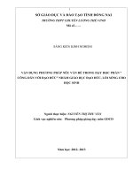 skkn vận dụng phương pháp nêu vấn đề trong dạy học phần “công dân với đạo đức” chương trình giáo dục công dân lớp 10 nhằm giáo dục đạo đức, lối sống cho học sinh 
