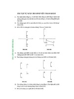 Một số Bài tập tự luyện Hình họa kĩ thuật kèm đáp án BKHN
