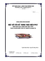 skkn một số  vẫn sđề trong  thực hiện hiện  thực hiện  pptc môn GIÁO dục CÔNG dân  bậc THPT THEO CHUẨN KIẾN THỨC kĩ  NĂNG và GIẢM tải 