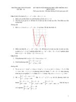 Đề thi ôn tập môn toán ( dành cho tuyển sinh đại học )
