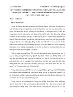 skkn ¬một vài kinh nghiệm đổi mới công tác quản lý của giám đốc trong quá trình dạy – học ở trung tâm GDTX nhằm nâng cao chất lượng giáo dục 