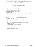 skkn lồng ghép tư tưởng đạo đức hồ chí minh vào giảng dạy một số bài học GDCD lớp 11 