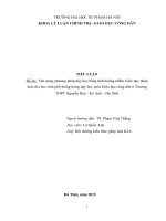 TIỂU LUẬN GIÁO DỤC CÔNG DÂN: Vận dụng phương pháp dạy học bằng tình huống nhằm Giáo dục pháp luật cho học sinh phổ thông trong dạy học môn Giáo dục công dân ở Trường THPT Nguyễn Huệ  Kỳ Anh – Hà Tĩnh