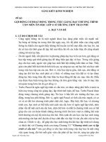 sáng kiến kinh nghiệm gợi ĐỘNG cơ HOẠT ĐỘNG TRONG VIỆC GIẢNG dạy CHƯƠNG TRÌNH CON môn TIN học lớp 11 ở TRƯỜNG THPT TRẦN PHÚ 