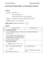 Khảo sát hàm số bậc 3 giáo án bài khảo sát sự biến thiên và vẽ đồ thị hàm số 4