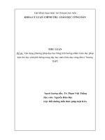 Tiểu luận giáo dục công dân: Vận dụng phương pháp dạy học bằng tình huống nhằm Giáo dục pháp luật cho học sinh phổ thông trong dạy học môn Giáo dục công dân ở Trường THPT