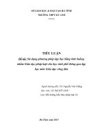 Tiểu luận giáo dục công dân: Sử dụng phương pháp dạy học bằng tình huống nhằm Giáo dục pháp luật cho học sinh phổ thông qua dạy học môn Giáo dục công dân