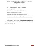 skkn một số biện pháp nhằm phát huy tính tích cực, chủ động của học sinh khi học luyện nói trong môn tiếng việt 1 