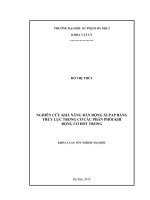 Nghiên cứu khả năng dẫn động xupap bằng thủy lực trong cơ cấu phân phối khí động cơ đốt trong 