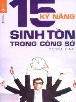 15 kỹ năng sinh tồn trong công sở