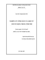 Một số bài tập về các loại liên kết trong vật rắn 