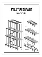HỒ SƠ BẢN VẼ KẾT CẤU NHÀ Ở GIA ĐÌNH LÀM BẰNG REVIT
