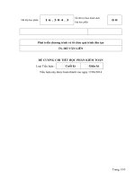 De cuong chi tiet hoc phan kiem toan 1 (DCK)