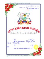 skkn ứng dụng sơ đồ tư duy trong dạy học và học lịch sử lớp 12 