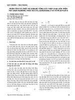PHÂN TÍCH VÀ THIẾT KẾ DẦM BÊ TÔNG CỐT THÉP CHỊU UỐN TRÊN TIẾT DIỆN NGHIÊNG THEO ACI 318, EUROCODE 2 VÀ TCVN 5574:2012