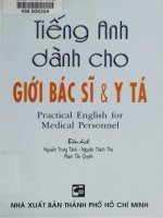 Tiếng anh dành cho giới bác sĩ, y tá