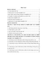 LUẬN VĂN THẠC SĨ SINH HỌC: Nghiên cứu ảnh hưởng của một số điều kiện tự nhiên tới sinh trưởng và tái sinh của rừng trang thuần loài ở xã Giao Lạc, Giao Thuỷ, Nam Định