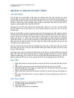 MÔ-ĐUN 13: DÂN SỐ VÀ PHÁT TRIỂN