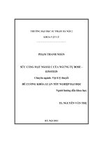 Sức căng mặt ngoài của ngưng tụ bose   einstein 