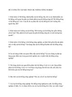 ĐỀ CƯƠNG ÔN TẬP HỌC PHẦN HỆ THỐNG NÔNG NGHIỆP