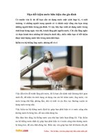 Mẹo tiết kiệm nước hữu hiệu cho gia đình