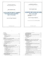 CÁC GIẢI PHÁP PHÁT TRIỂN DU LỊCH TỈNH LÂM ĐỒNG ĐẾN NĂM 2020