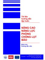 NÂNG CAO NĂNG LỰC PHÒNG CHỐNG LỤT BÃO