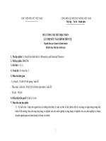 ĐỀ CƯƠNG CHI TIẾT HỌC PHẦN LÝ THUYẾT TÀI CHÍNH TIỀN TỆ