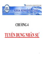 Bài giảng quản trị nguồn nhân lực chương 4   TSKH  phạm đức chính