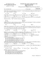 Đề thi khảo sát chất lượng đầu năm môn Vật lý lớp 11 trường THPT Hàn Thuyên, Bắc Ninh năm học 2015 - 2016