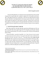 NGUYÊN TẮC CHỦ QUYỀN NHÂN DÂN TRONG HIẾN PHÁP SỬA ĐỔI 2013