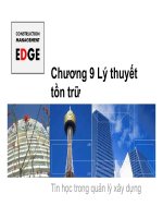 Bài giảng tin học trong quản lý xây dựng chương 9   ths  đỗ thị xuân lan