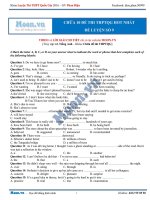 Đề thi thử môn anh MOON.VN