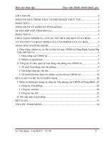 báo cáo thực tập tốt nghiệp " Tổ chức và hoạt động của Văn phòng Ủy ban nhân dân cấp xã"