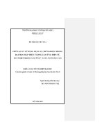 Chế tạo và sử dụng dụng cụ thí nghiệm trong dạy học bài hiện tượng cảm ứng điện từ  suất điện động cảm ứng   vật lí 11 nâng cao 