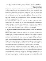 Tác động của kiều hối tới lạm phát tại Việt Nam giai đoạn 1996-2010